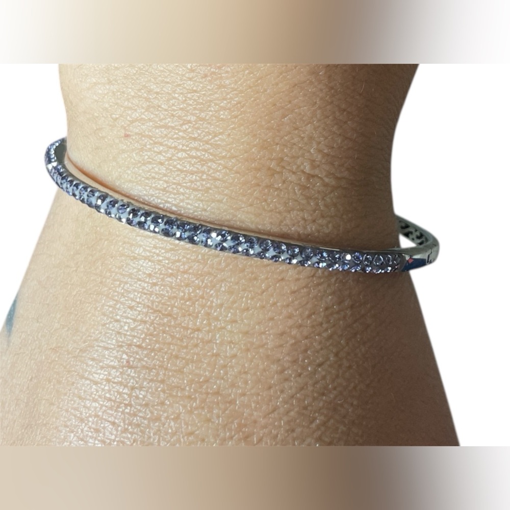 Elegant Silver and purple Bracelet